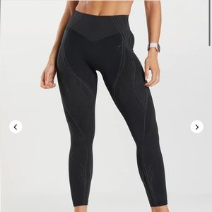 Seamless Leggings - Black/Onyx Grey